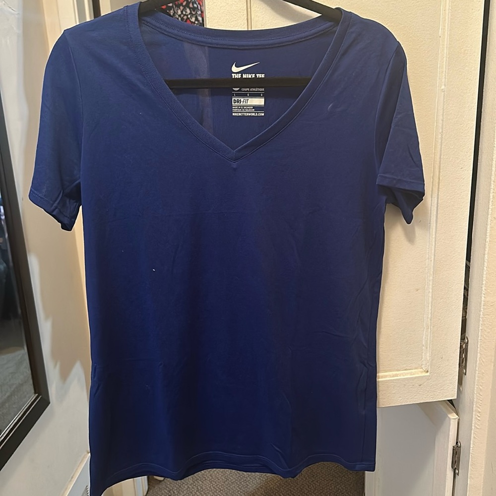 Nike blue large dri-fit shirt